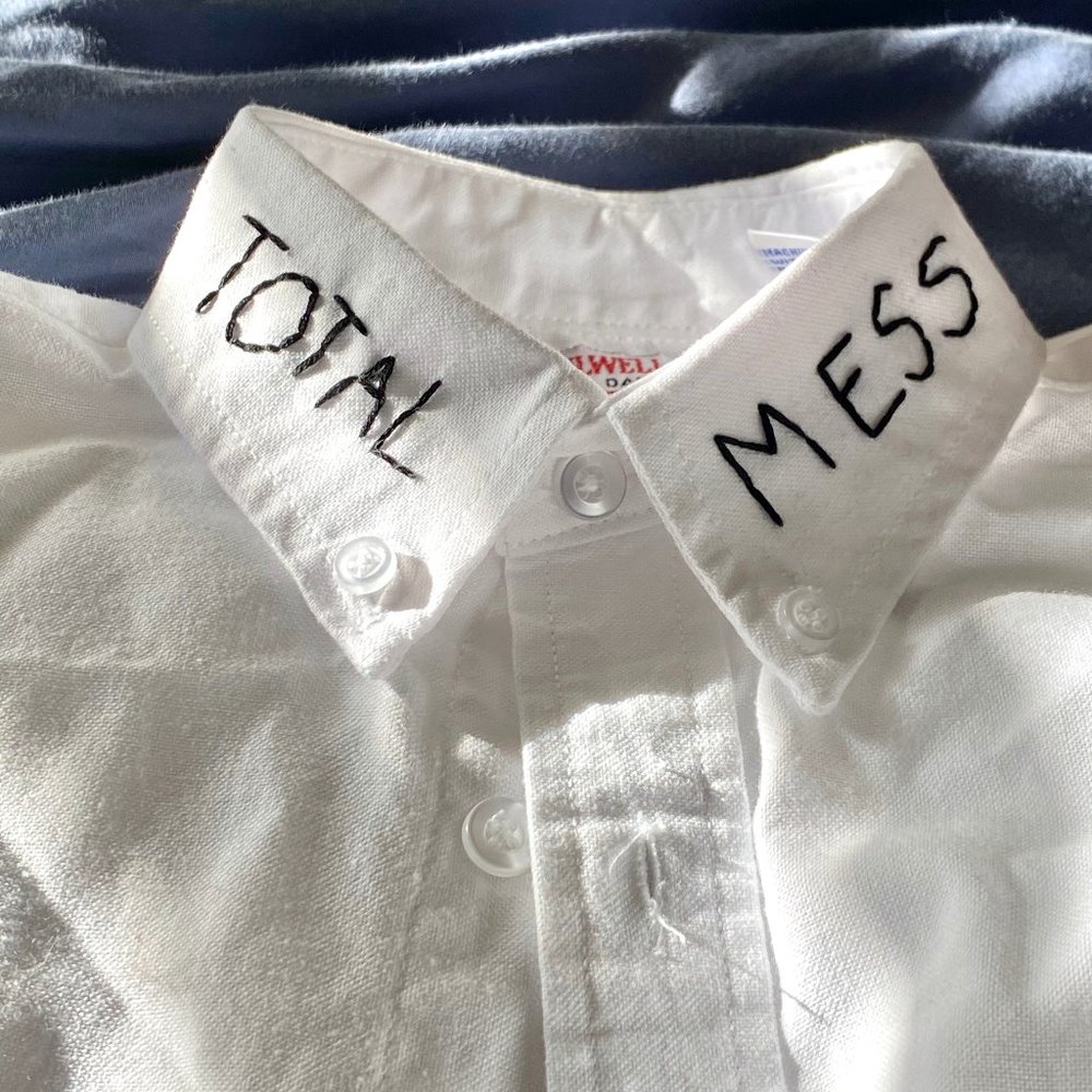 Handmade Embroidered Total Mess Collar Shirt